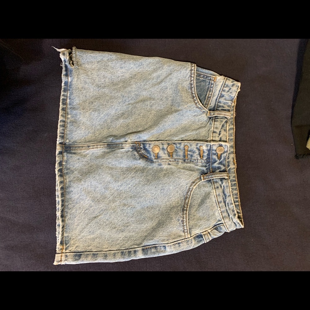 Denim Mini Skirt